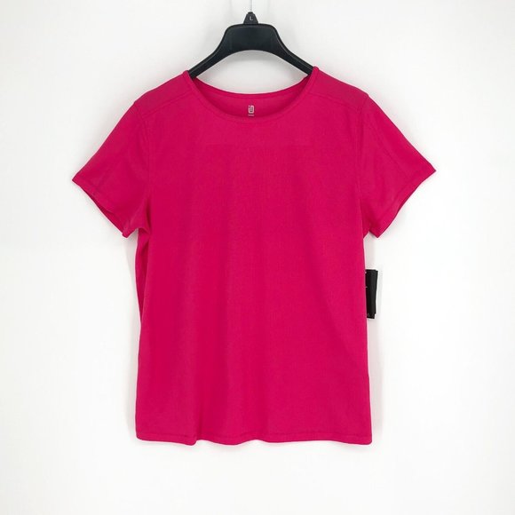 ID Ideology Womens Short Sleeve Rapid Dry Active T-Shirt Pink S M L 2XL - Picture 2 of 7